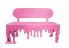 Pink Melting Drip Bench Exclusive — The Ultimate Surreal Bench Décor - LM Treasures