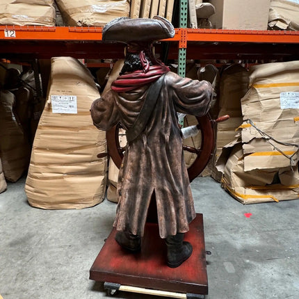 Pirate Steering Wheel Life Size Statue LM Treasures - H