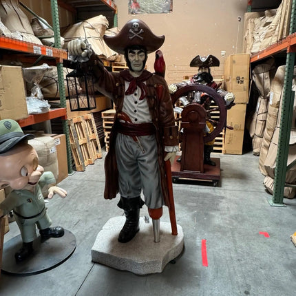 Pirate With Lantern Life Size Statue LM Treasures - H