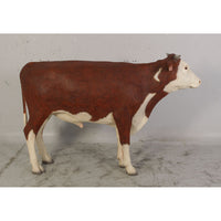 Hereford Steer Cow Life Size Statue - LM Treasures 