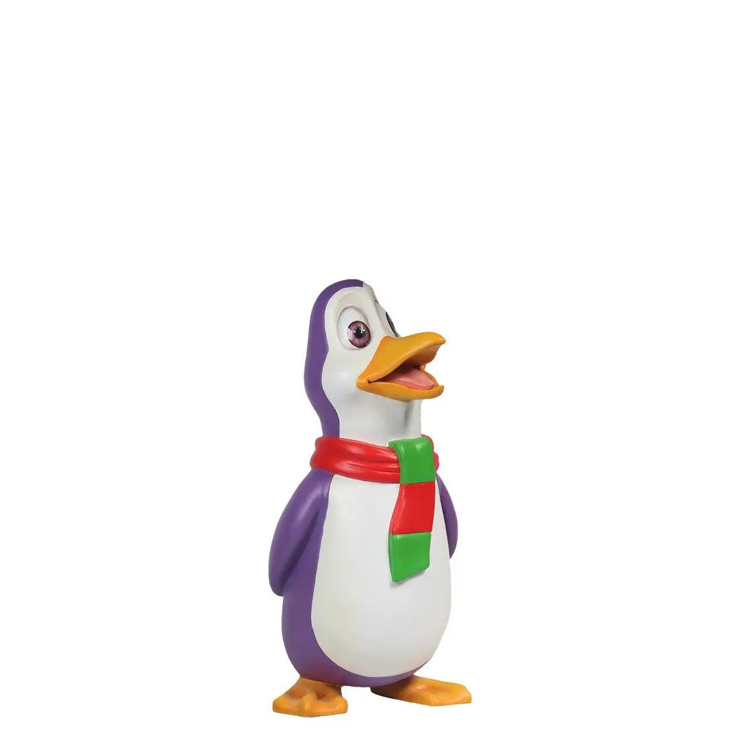 Purple Comic Penguin Life Size Statue | LM Treasures