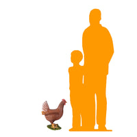 Brown Chicken Life Size Statue - LM Treasures 