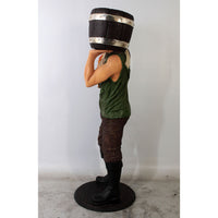 Pirate Captain With Bucket Life Size Statue - LM Treasures 