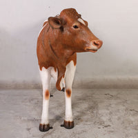 Guernsey Cow Life Size Statue