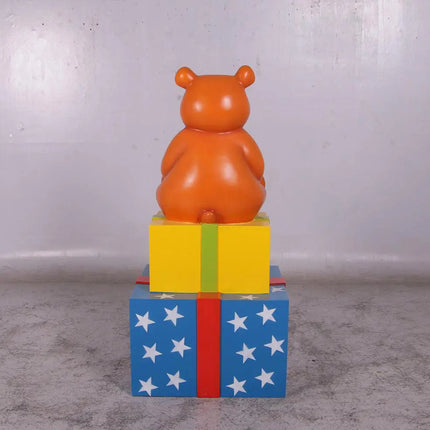 Presents with Bear Life Size Statue LM Treasures - H
