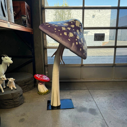 Purple Mushroom Parasol Over Sized Statue LM Treasures - H