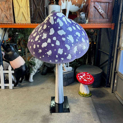 Purple Mushroom Parasol Over Sized Statue LM Treasures - H