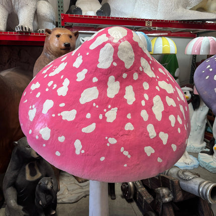 Pink Mushroom Parasol Over Sized Statue LM Treasures - H