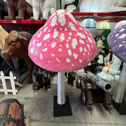 Pink Mushroom Parasol Over Sized Statue LM Treasures - H