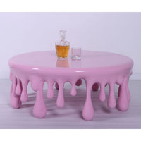 Pink Melting Table Dripping Statue - LM Treasures 