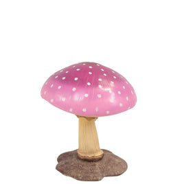 Medium Pink Mushroom Over Sized Statue - LM Treasures 
