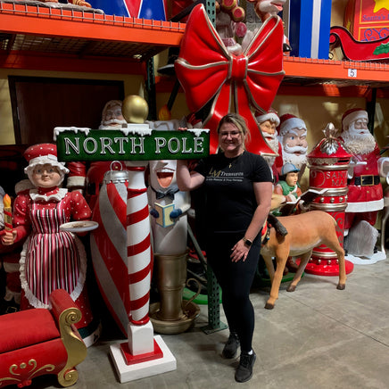 Large North Pole Sign Statue - LM Treasures 