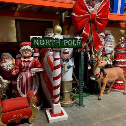Large North Pole Sign Statue - LM Treasures 