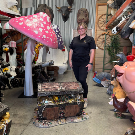 Treasure Chest Pirate's Coffer Statue LM Treasures - H