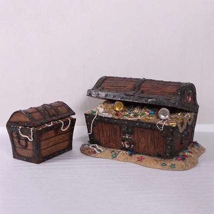 Treasure Chest Pirate's Coffer Statue LM Treasures - H