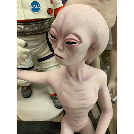 Alien Sitting No Bench Life Size Statue LM Treasures - A