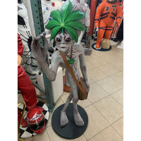 Standing Leaf Alien With Cigar Life Size Statue - LM Treasures 