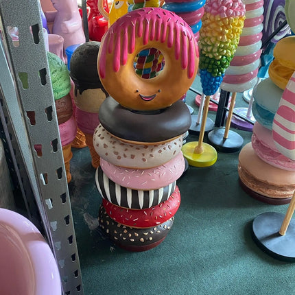 Medium Stacked Donuts Over Sized Statue LM Treasures - A