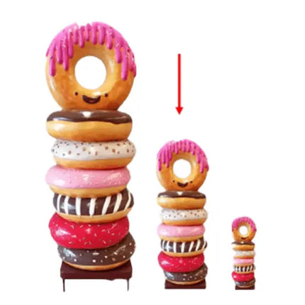 Medium Stacked Donuts Over Sized Statue LM Treasures - A