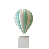 Large Green Hot Air Balloon Over Sized Statue