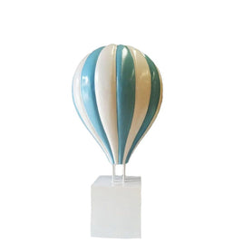Large Blue Hot Air Balloon Over Sized Statue