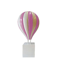 Large Pink Hot Air Balloon Over Sized Statue