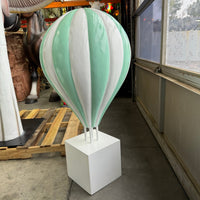 Medium Green Hot Air Balloon Over Sized Statue