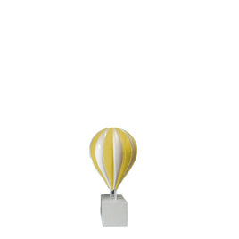Medium Yellow Hot Air Balloon Over Sized Statue