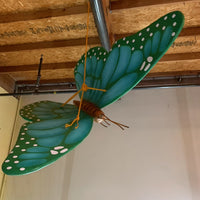 Cyan Butterfly Insect Over Sized Statue - LM Treasures 