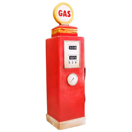 Red Gas Pump Life Size Statue LM Treasures - T