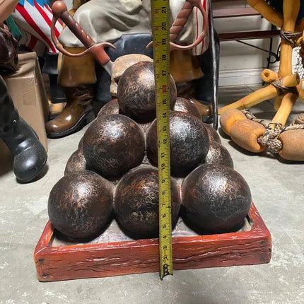Cannon Balls Life Size Statue LM Treasures - T