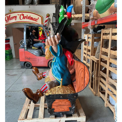 Comic Pirate in Treasure Life Size Statue LM Treasures - T