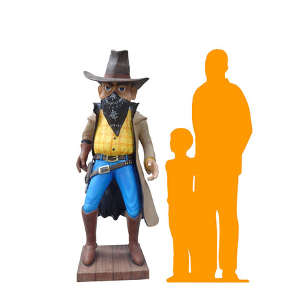 Cowboy Robber Life Size Statue - LM Treasures 
