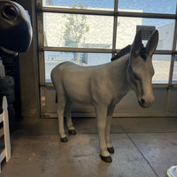 Gray Donkey Life Size Statue - LM Treasures 