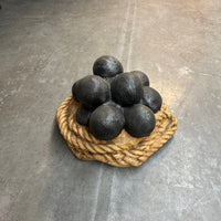 Cannon Balls And Rope Life Size Statue - LM Treasures 