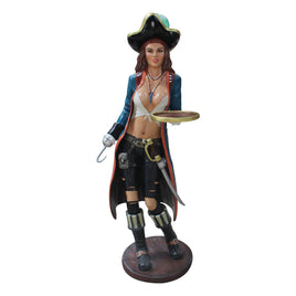 Lady Pirate Butler Anne Life Size Statue - LM Treasures 