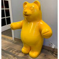 Large Yellow Gummy Bear Over Sized Statue - LM Treasures 