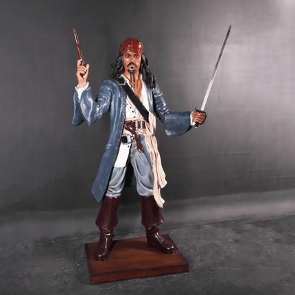 Pirate Captain Jack With Gun Life Size Statue LM Treasures - GP
