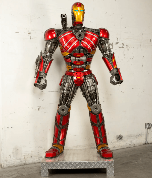 Iron Man Inspired Recycled Metal Art Sculpture| LM Treasures
