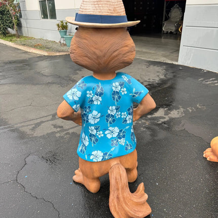Hawaiian Chipmunks Simon Theodore Life Size Statues Set of 2 LM Treasures - P