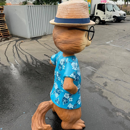 Hawaiian Chipmunks Simon Theodore Life Size Statues Set of 2 LM Treasures - P