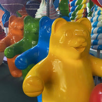 Large Blue Gummy Bear Over Sized Statue - LM Treasures 
