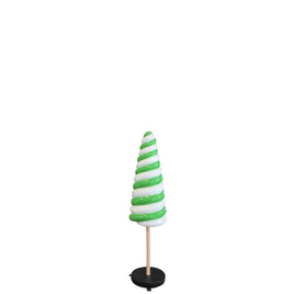Small Green Cone Lollipop Over Sized Statue
