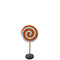 Small Orange Twirl Lollipop Over Sized Statue - LM Treasures 