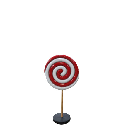 Small Red Twirl Lollipop Over Sized Statue LM Treasures - PT