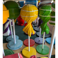 Yellow Lollipop Over Sized Statue - LM Treasures 