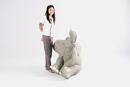 Sitting Elephant Fountain Statue - LM Treasures 