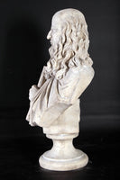 Leonardo Da Vinci Stone Bust Life Size Statue - LM Treasures 