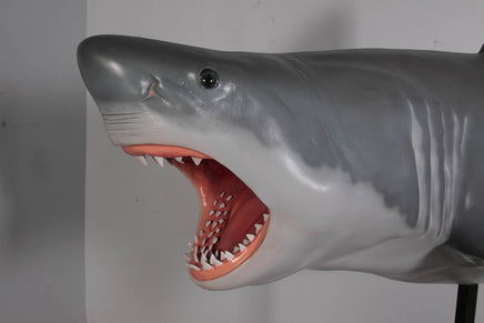 Great White Shark On Base Statue - LM Treasures 