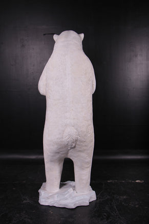 Standing Polar Bear On Base Statue - LM Treasures 